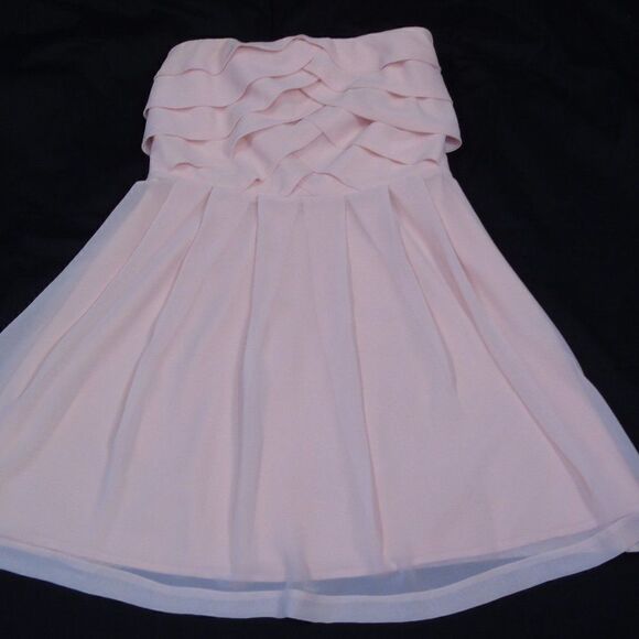 Express Pink Strapless Night Out Dress - Picture 3 of 10